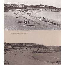 Gyllynovase Beach Falmouth 2x Postcard s