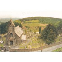 The Church Of St Saint Gwynno Llanwynno Welsh Postcard