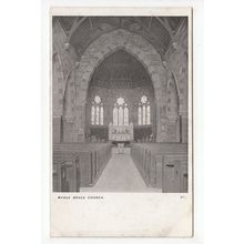 Church Interior Meole Brace Postcard Shrewsbury Shropshire Wilding & Son Ltd