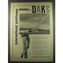 1956 Daks Slacks Ad - International Yachtsmen choose