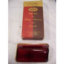 1946 47 48 DODGE GLASS TAIL LIGHT LENS NOS #1149367 D24 SEDAN