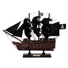 Pack Of 2] Wooden Caribbean Pirate Black Sails Model Pirate Ship 12""