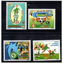 Sénégal 2004 Tunisie Coupe d'Afrique des Nations Football Soccer 4 val. RARE MNH