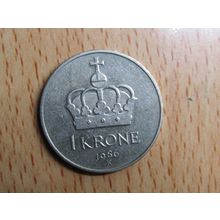 Norway 1986 1 Krone Coin