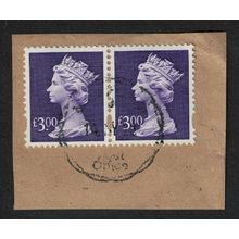 Great Britain Queen Elizabeth II £3.00 pair on paper 1999 Canc SG#Y1802