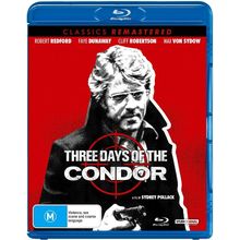 Three Days of the Condor Blu-ray | Robert Redford, Faye Dunaway | Region B