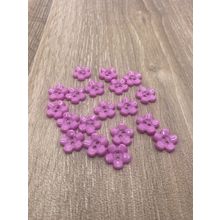 15mm Purple Baby and Children's Flower Buttons 2 Hole Acrylic Cardigans Knitting