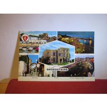 multiview, BROADSTAIRS, KENT used postcard by Elgate 1986 pm =