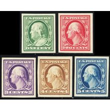343-47, Mint XF H Set (345 is NH) - Very Fresh Stamps! SCV $76 * Stuart Katz