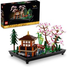 LEGO Icons Tranquil Garden Building Set - Detailed Japanese Zen Garden DIY Kit f