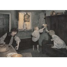 Toy Horse Blacksmith Labourers Cottage Hampshire Postcard