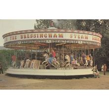 Bressingham Fair Roundabout Kings Lynn Norfolk Postcard