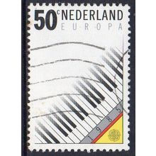 Netherlands 1985 Europa - European Music Year - Piano Keys 50c Used
