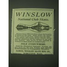 1900 Samuel Winslow National Club Skate Ad