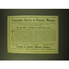 1902 Fleming H. Revell Ad - Centennial Survey of Foreign Missions