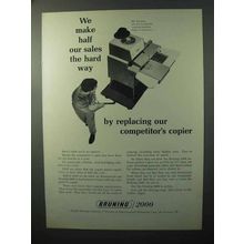 1964 Bruning 2000 Copier Ad - Half Our Sales Hard Way