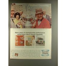 1967 Eaton Yale & Towne Ad w/ Golfer Sam Snead