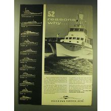 1970 Huckins Fairform Flyer Yachts Ad - 52 reasons why