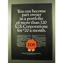 1970 IDS Investors Diversified Services Ad - Part Owner