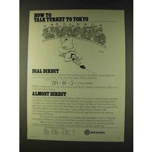 1979 Bell System Ad - Talk Turkey To Tokyo