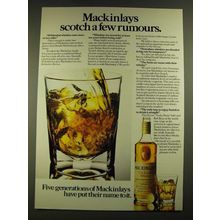 1979 Mackinlays Scotch Ad - A Few Rumours