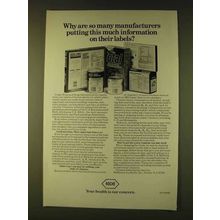 1979 Roche Vitamins Ad - Putting on Their Labels