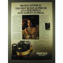 1979 Pentax System 10 Auto 110 SLR Camera Ad