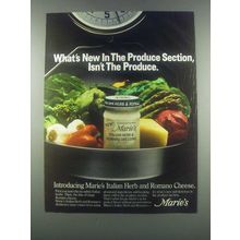 1985 Marie's Italian Herb and Romano Dressing Ad