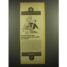 1968 Shaw Savill Line Ad - Do you know you can go round the world