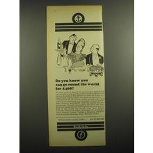 1968 Shaw Savill Line Ad - Do you know you can go round the world for £408