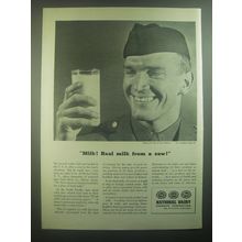 1945 National Dairy Products Corporation Ad - Milk! Real milk from a cow!