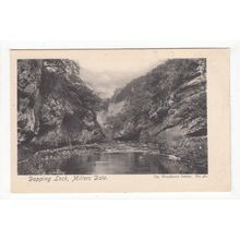 Dopping Lock Millers Dale Derbyshire Postcard The Woodbury Series 461