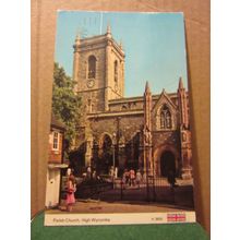 PARISH CHURCH, HIGH WYCOMBE, BUCKINGHAMSHIRE used postcard by Dennis 1984 pm =