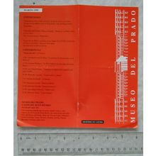 1995 leaflet with plan Museo del Prado