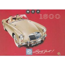 MGA 1600 Classic Car Advertising Postcard
