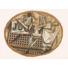 Picasso Still Life With Cane Chair Rare Painting Postcard