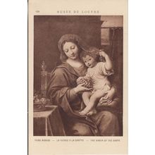 Pierre Mignard The Virgin Of The Grape Museum De Louvres Painting Postcard