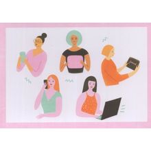 Social Media Feminism Womens Rights Internet Movement Campaign Postcard