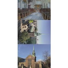 All Hallows By The Tower London Church 3x Postcard s