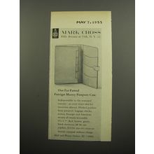 1955 Mark Cross Foreign Money Passport case Advertisement