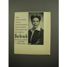 1955 Bachrach Photography Ad - Melanie Kahane, leading interior designer