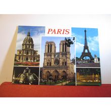 multiview, PARIS, FRANCE unused postcard by OVET =