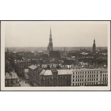 Riga vom Flugzeug, c.1917 - Foto-AK