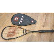 Wilson Squash Racket Smash Ti Titanium With Head Cover Black Orange White