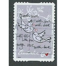 AUS 2012 60c (S/A) 'PAIR OF DOVES' FINE USED (EBID36-345)