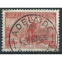 Australia 1936 SG159 2d Scarlet Fine Used ... .