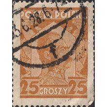 POLAND, , brown 1928, 25 Gr, #2