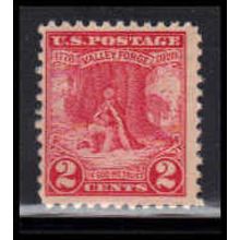 645 2c Valley Forge Just Clears MNH O0959