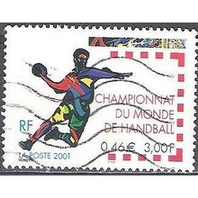France 2001 Michel 3507 O Cote (2008) 1.00 Euro Championnat du monde de Handball