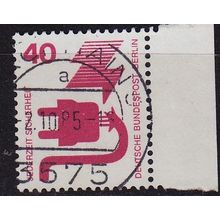 GERMANY BERLIN [1971] MiNr 0407 ( O/used ) [01] Unfall Rand